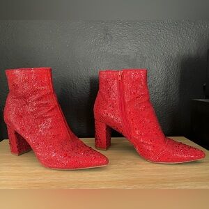 Betsey Johnson Cady Rhinestone Bootie